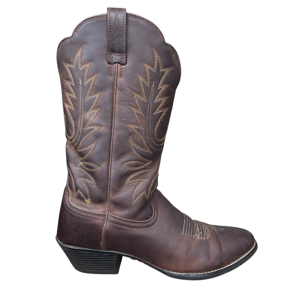 Ariat Women’s Heritage Brown Leather Cowgirl Boots Size 8 B